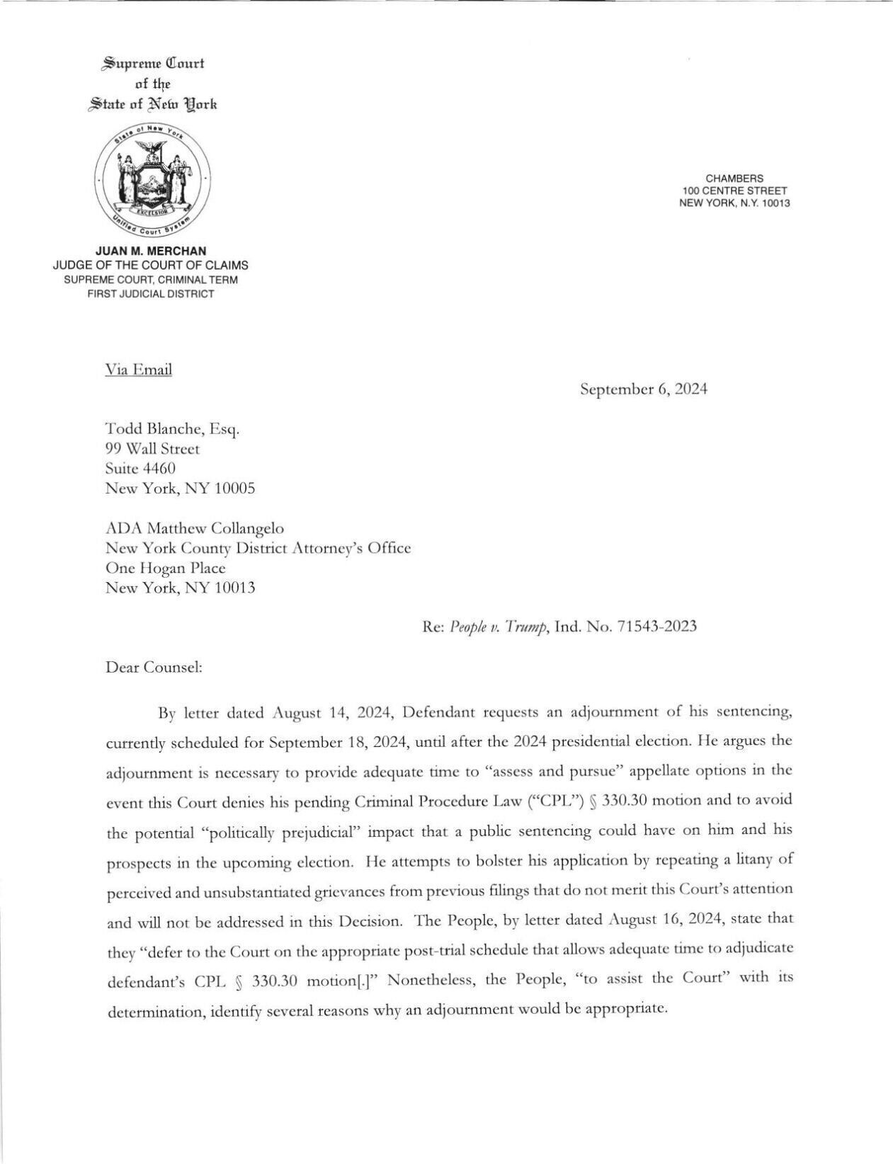 Letter 9-6-24